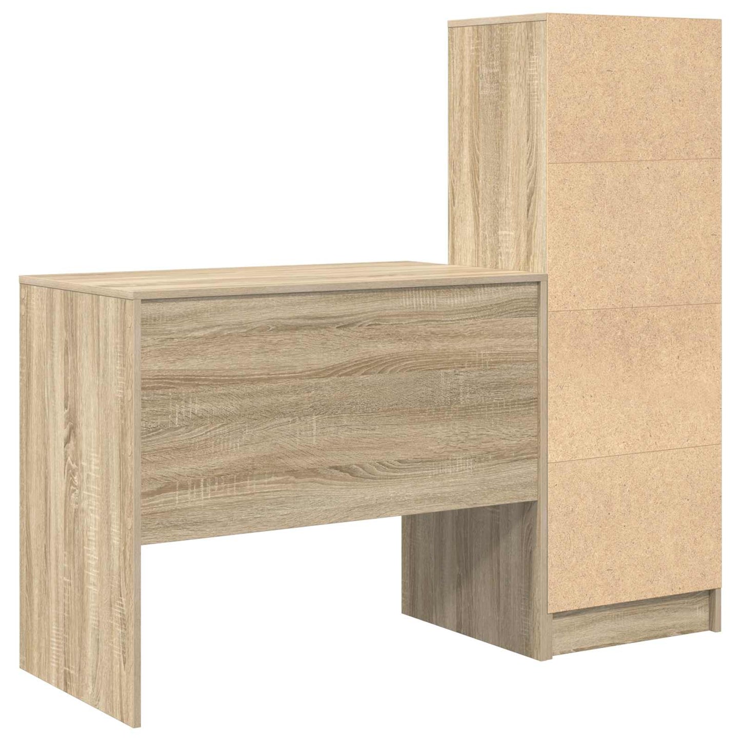 vidaXL Γραφείο Δρύς Sonoma 135,5 x 50 x 127 εκ 2 τμχ.