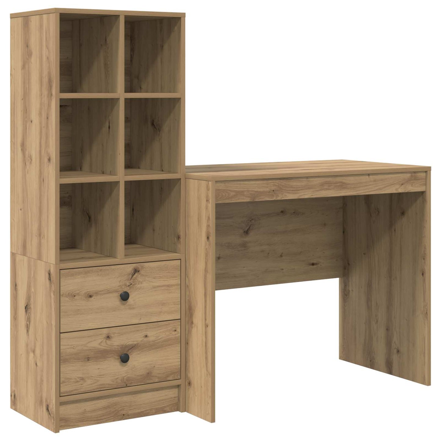 vidaXL Γραφείο Artisan Oak 135,5 x 50 x 127 εκ 2 τμχ.