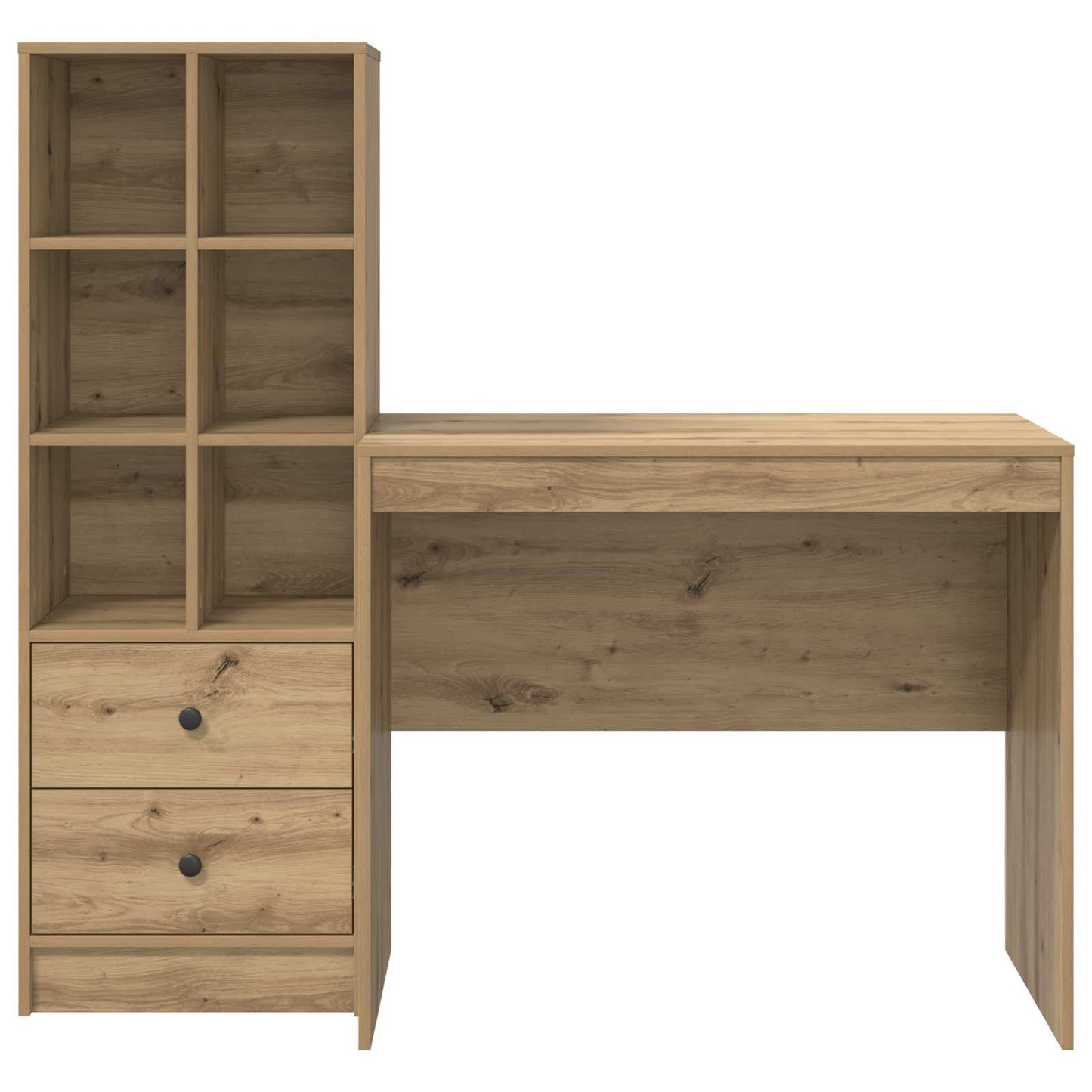 vidaXL Γραφείο Artisan Oak 135,5 x 50 x 127 εκ 2 τμχ.