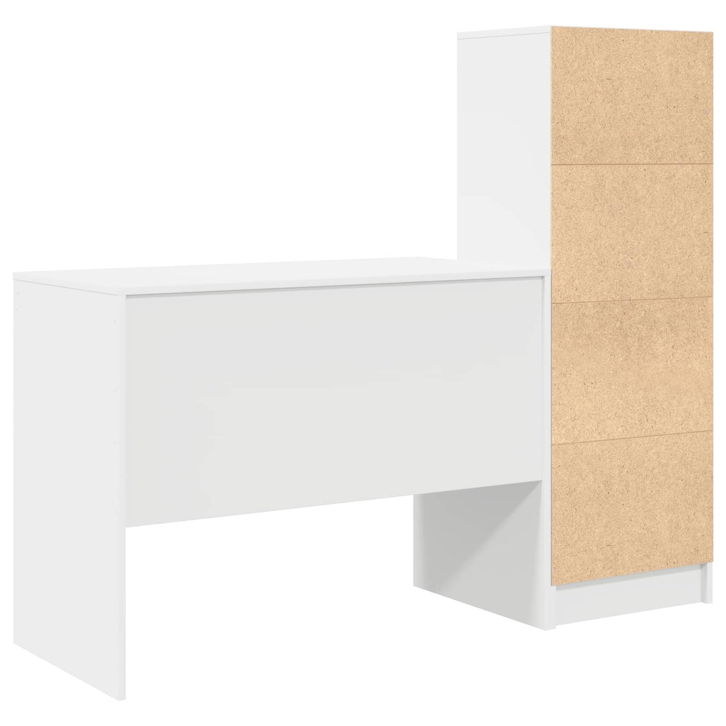vidaXL Γραφείο Λευκό 145.5 x 50 x 127 εκ 2 τμχ.