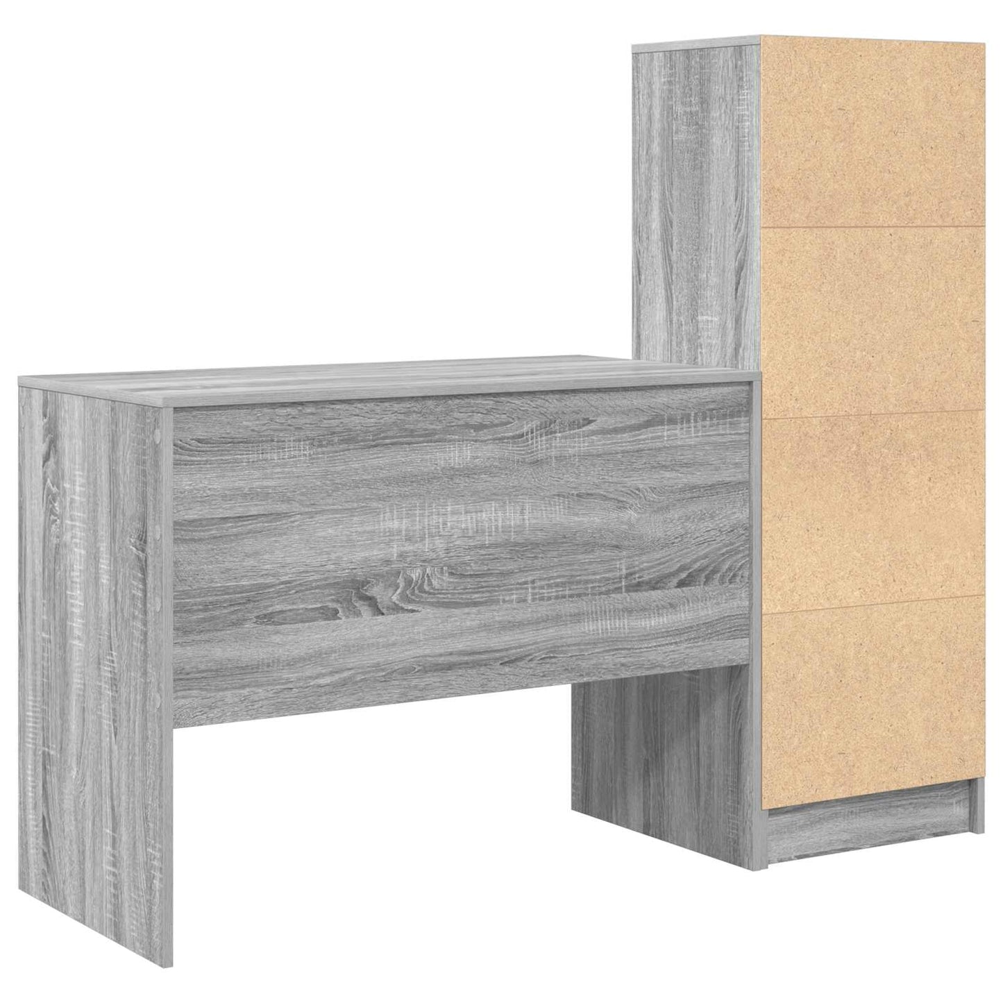 vidaXL Γραφείο Γκρίζο Σονομα 145.5 x 50 x 127 εκ 2 τμχ.