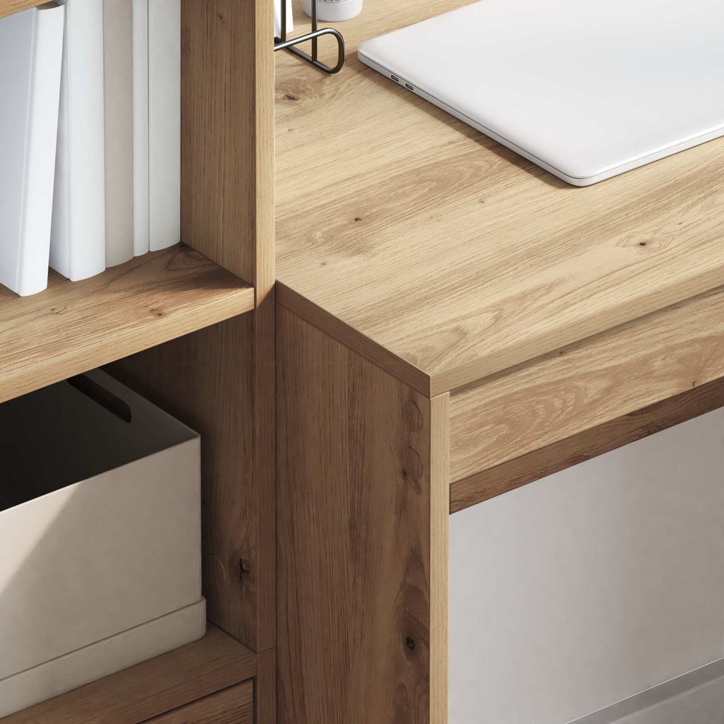 vidaXL Γραφείο Artisan Oak 145.5 x 50 x 127 εκ 2 τμχ.
