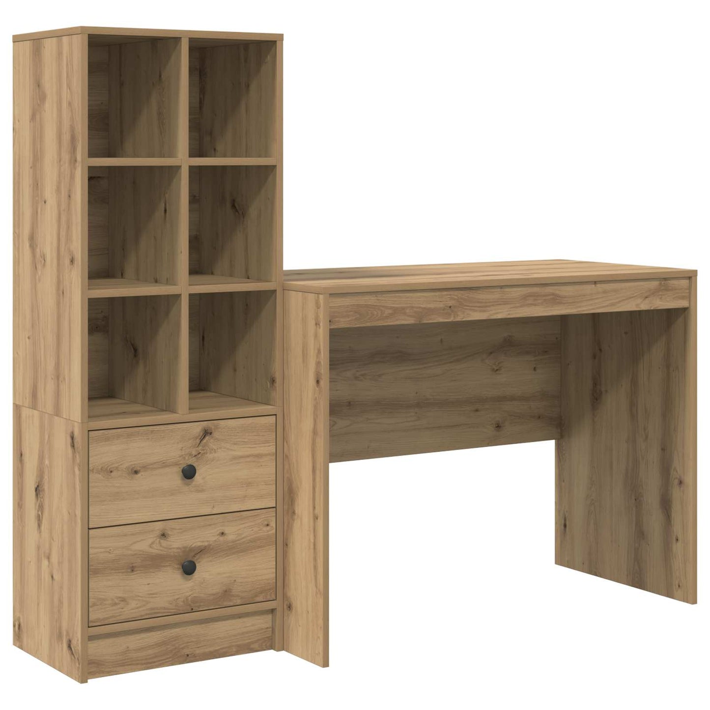 vidaXL Γραφείο Artisan Oak 145.5 x 50 x 127 εκ 2 τμχ.