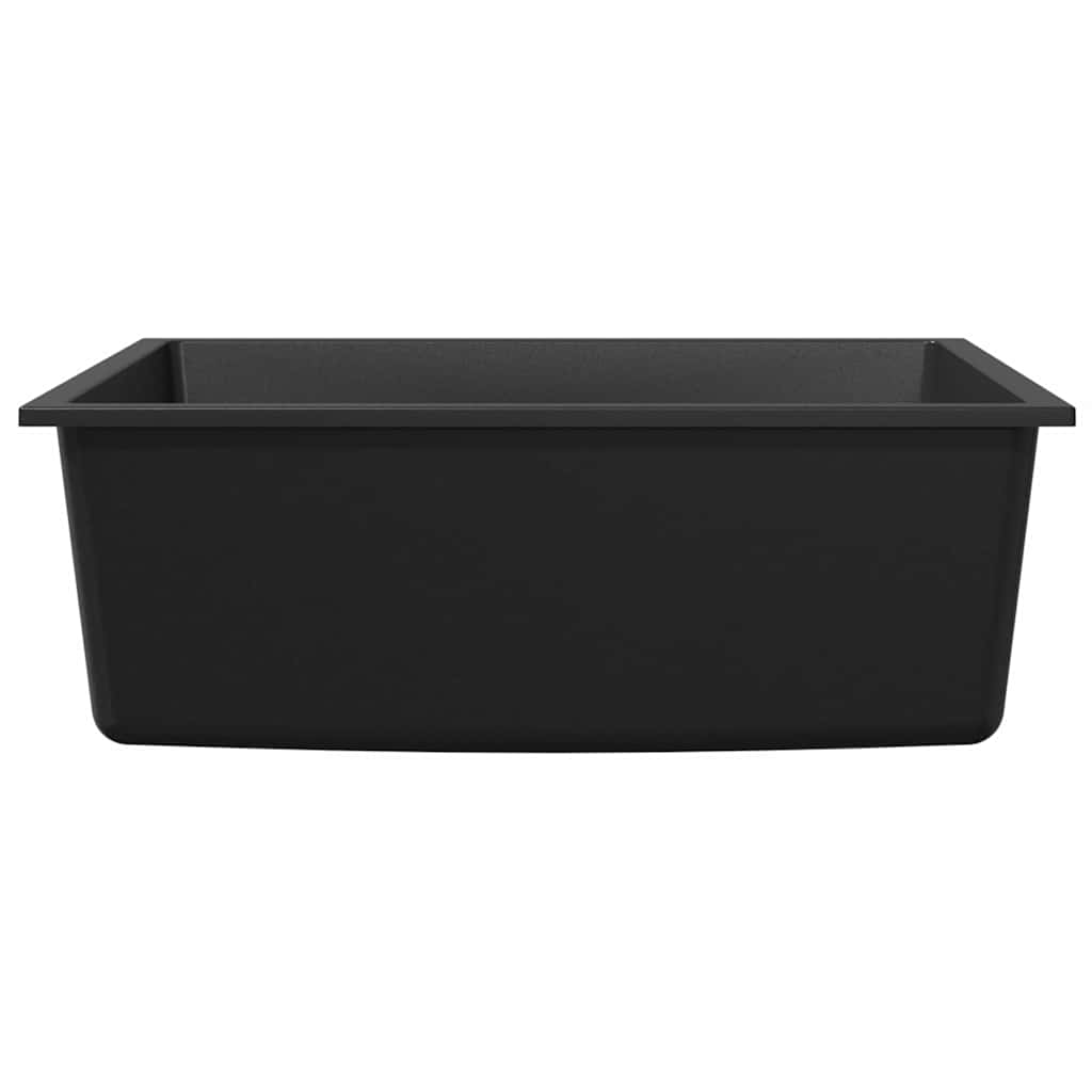 vidaXL Σιντρινο κουζίνας Μαύρο 54 x 44 x 20 εκ. Γρανίτης