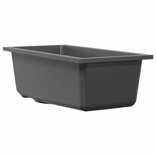 vidaXL Σιντρινο κουζίνας Γκρι 21 x 44 x 14 εκ. Γρανίτης