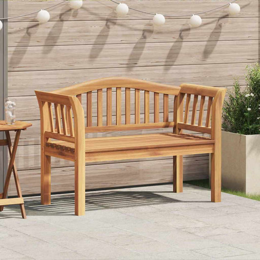 vidaXL Παγκάκι κήπου Καφέ 120 x 53.5 x 85 εκ Μασίφ ξύλο teak