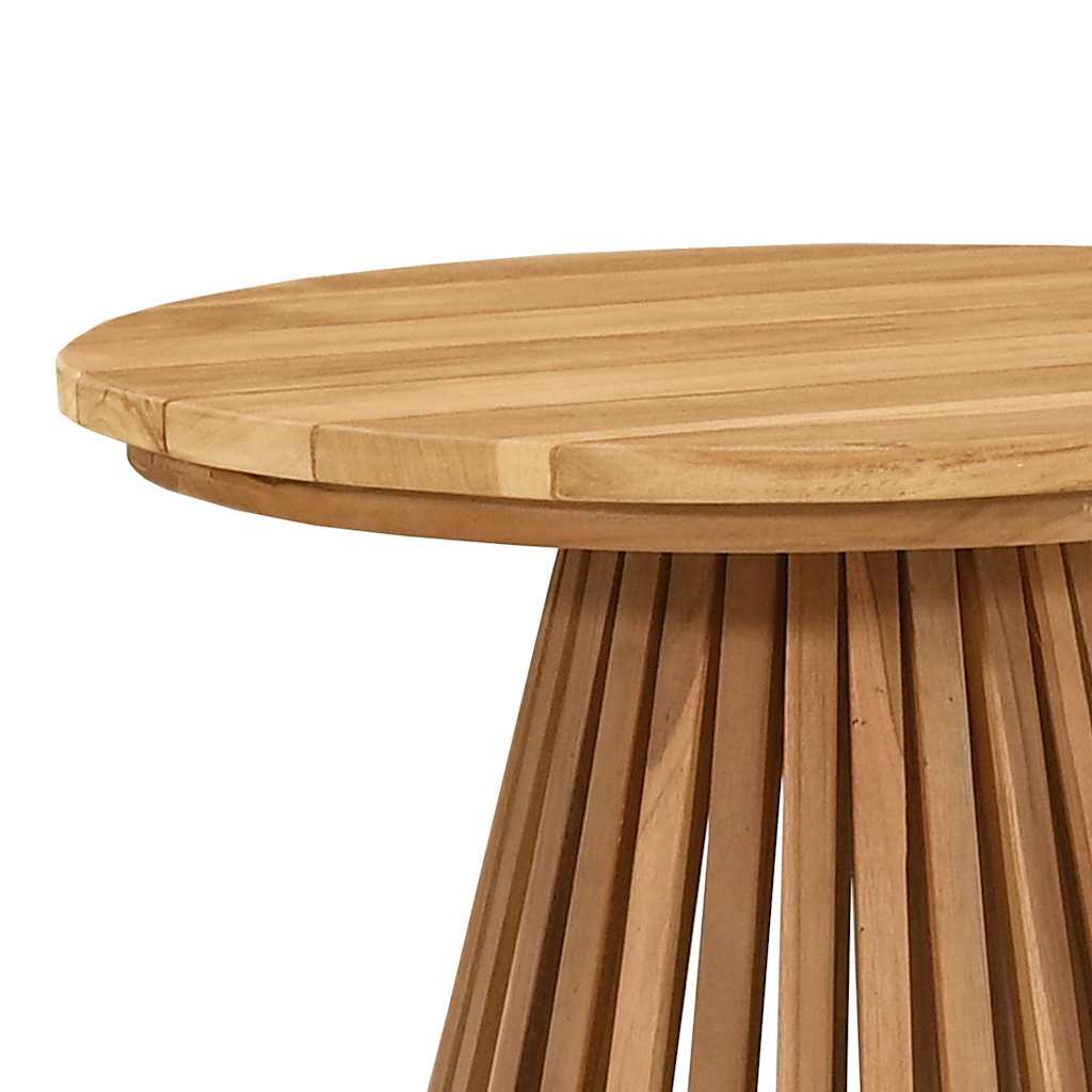 vidaXL Τραπέζι Κήπου Πλευρικό Καφέ 50 x 50 x 49.5 εκ Μασίφ ξύλο teak