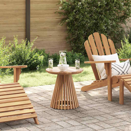 vidaXL Τραπεζάκι Πλευράς Καφέ 50 x 50 x 49,5 εκ Στερεό Ξύλο Τίκ