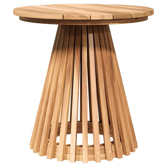 vidaXL Τραπεζάκι Πλευράς Καφέ 50 x 50 x 49,5 εκ Στερεό Ξύλο Τίκ