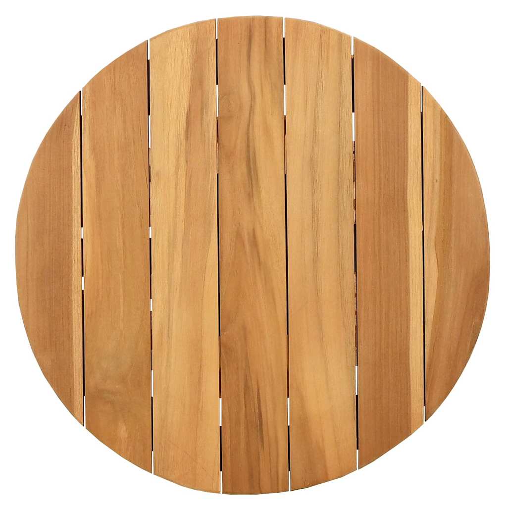 vidaXL Τραπέζι Κήπου Πλευρικό Καφέ 50 x 50 x 49.5 εκ Μασίφ ξύλο teak