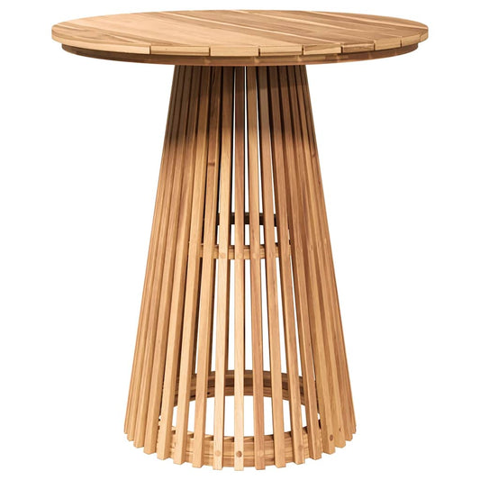 vidaXL Τραπεζάκι Πλευράς Καφέ 70 x 70 x 75 cm Στερεό Ξύλο Τίκ