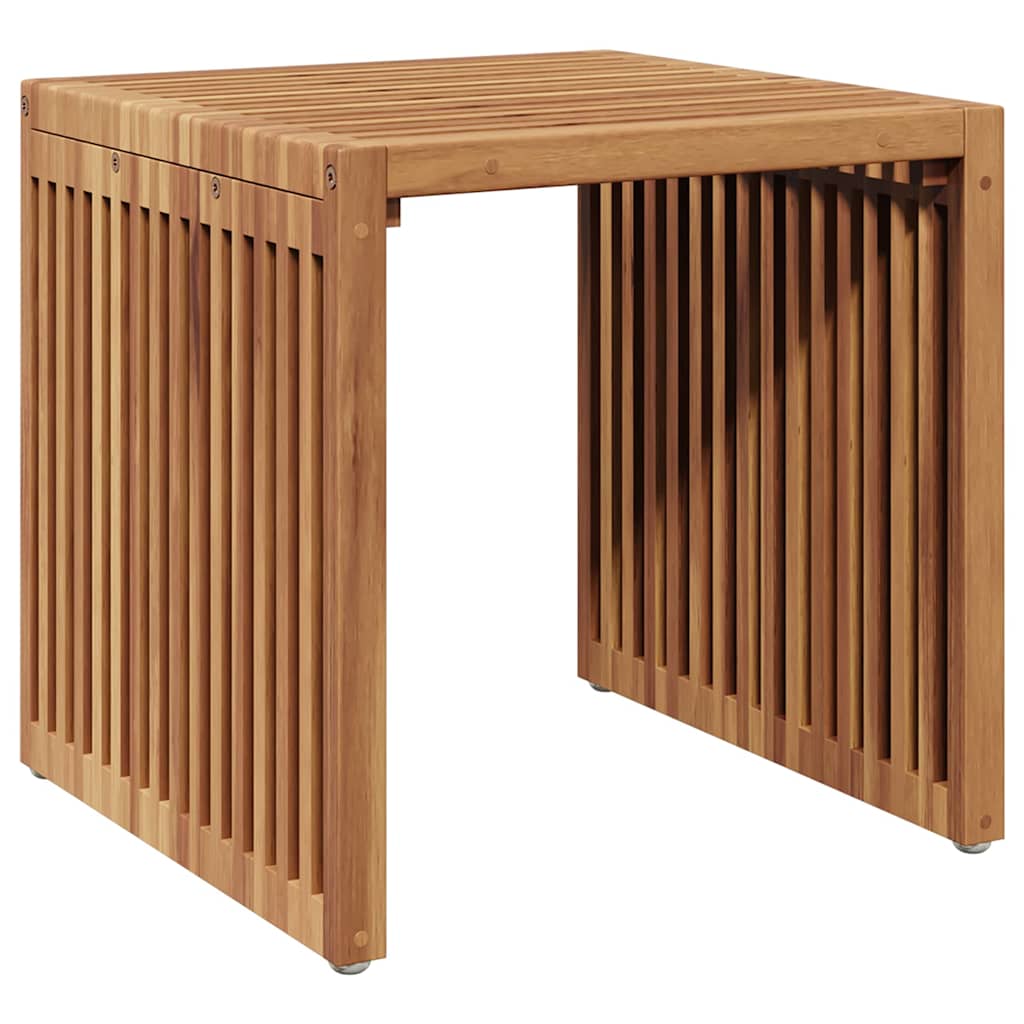 vidaXL Πλευρικό Τραπέζι Κήπου Καφέ 45 x 42.5 x 45 εκ. Μασίφ ξύλο teak