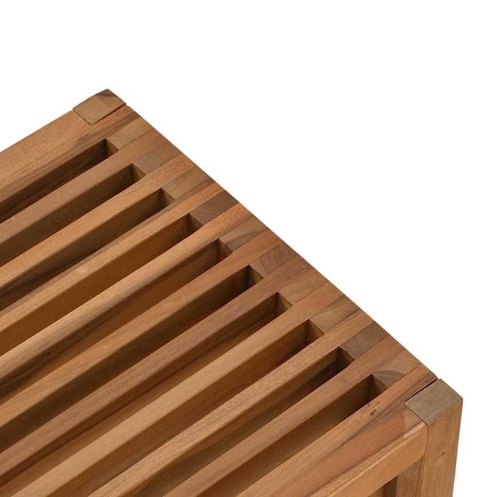 vidaXL Πλευρικό Τραπέζι Κήπου Καφέ 50 x 32.5 x 35 εκ Μασίφ ξύλο teak