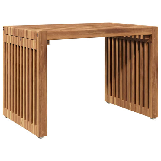 vidaXL Πλευρικό Τραπέζι Κήπου Καφέ 50 x 32.5 x 35 εκ Μασίφ ξύλο teak