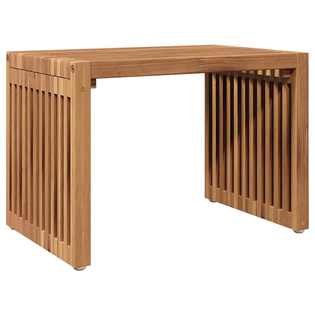 vidaXL Πλευρικό Τραπέζι Κήπου Καφέ 50 x 32.5 x 35 εκ Μασίφ ξύλο teak