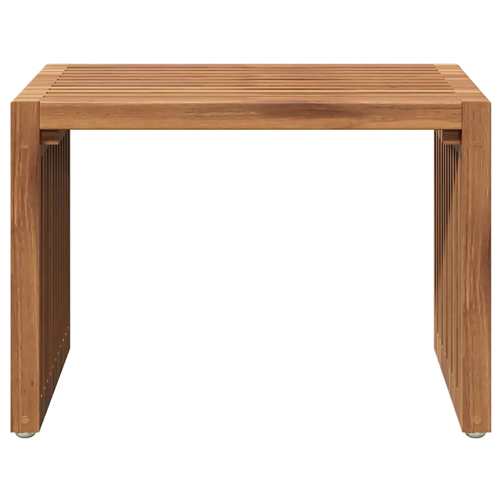 vidaXL Πλευρικό Τραπέζι Κήπου Καφέ 50 x 32.5 x 35 εκ Μασίφ ξύλο teak