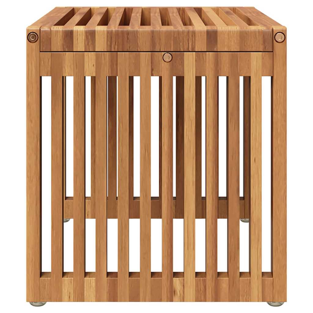 vidaXL Πλευρικό Τραπέζι Κήπου Καφέ 50 x 32.5 x 35 εκ Μασίφ ξύλο teak