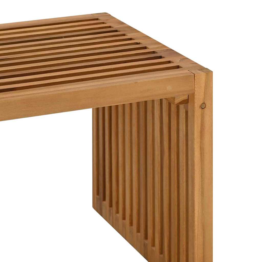 vidaXL Πλευρικό Τραπέζι Κήπου Καφέ 70 x 37.5 x 35.5 εκ Μασίφ ξύλο teak