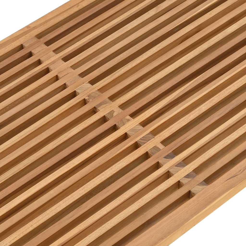 vidaXL Πλευρικό Τραπέζι Κήπου Καφέ 110 x 55 x 35.5 εκ Μασίφ ξύλο teak