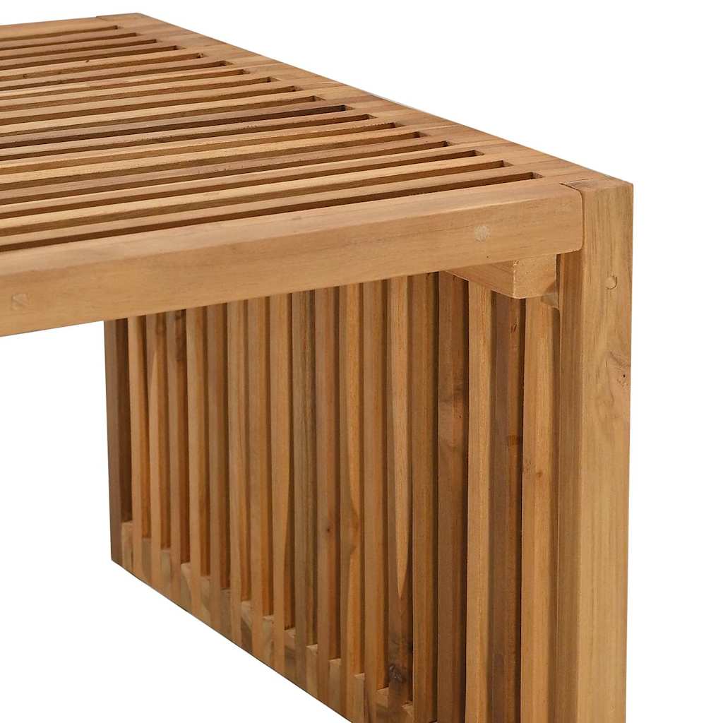 vidaXL Πλευρικό Τραπέζι Κήπου Καφέ 110 x 55 x 35.5 εκ Μασίφ ξύλο teak