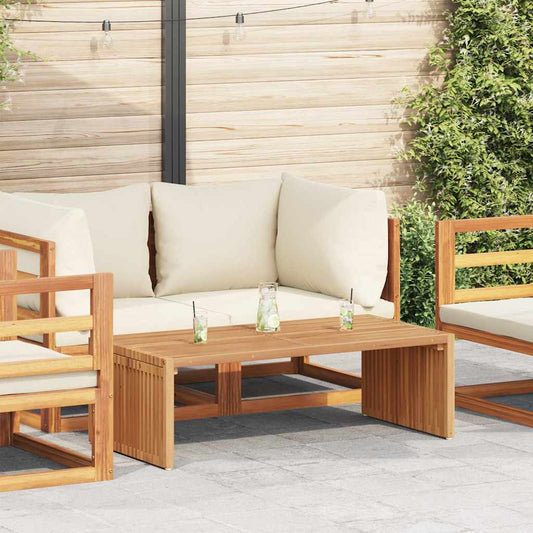 vidaXL Πλευρικό Τραπέζι Κήπου Καφέ 110 x 55 x 35.5 εκ Μασίφ ξύλο teak