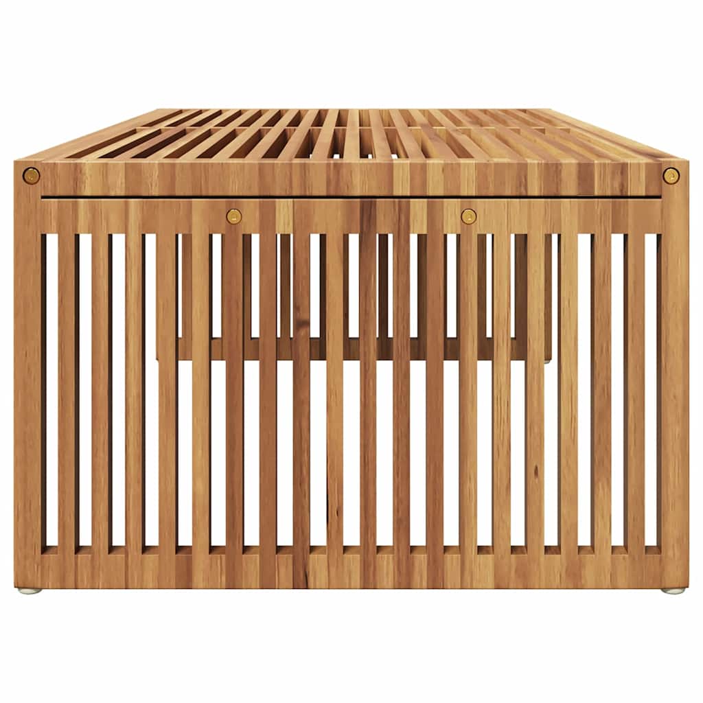 vidaXL Πλευρικό Τραπέζι Κήπου Καφέ 110 x 55 x 35.5 εκ Μασίφ ξύλο teak