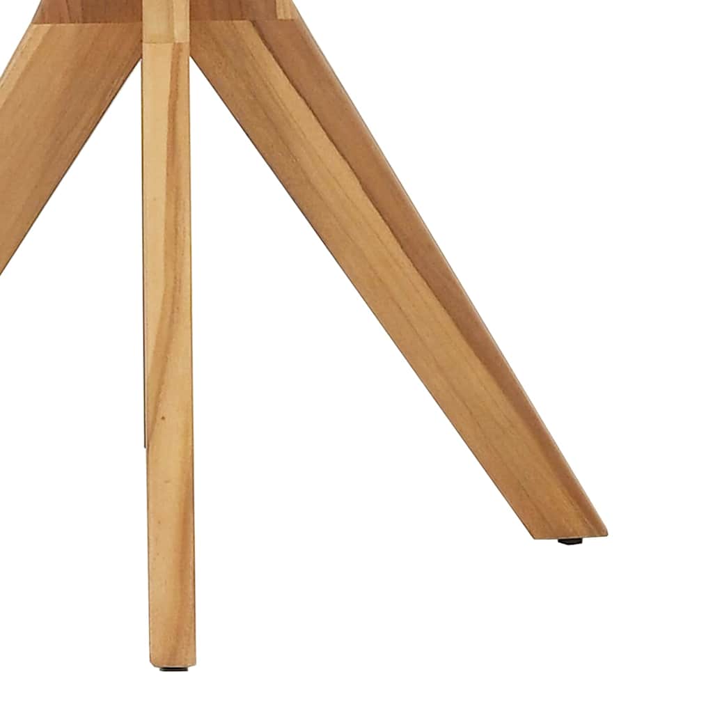 vidaXL Τραπέζι Bistro Καφέ 70 x 70 x 75 cm Μασίφ ξύλο teak