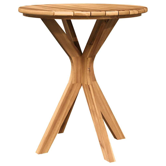 vidaXL Τραπέζι Bistro Καφέ 70 x 70 x 75 cm Μασίφ ξύλο teak
