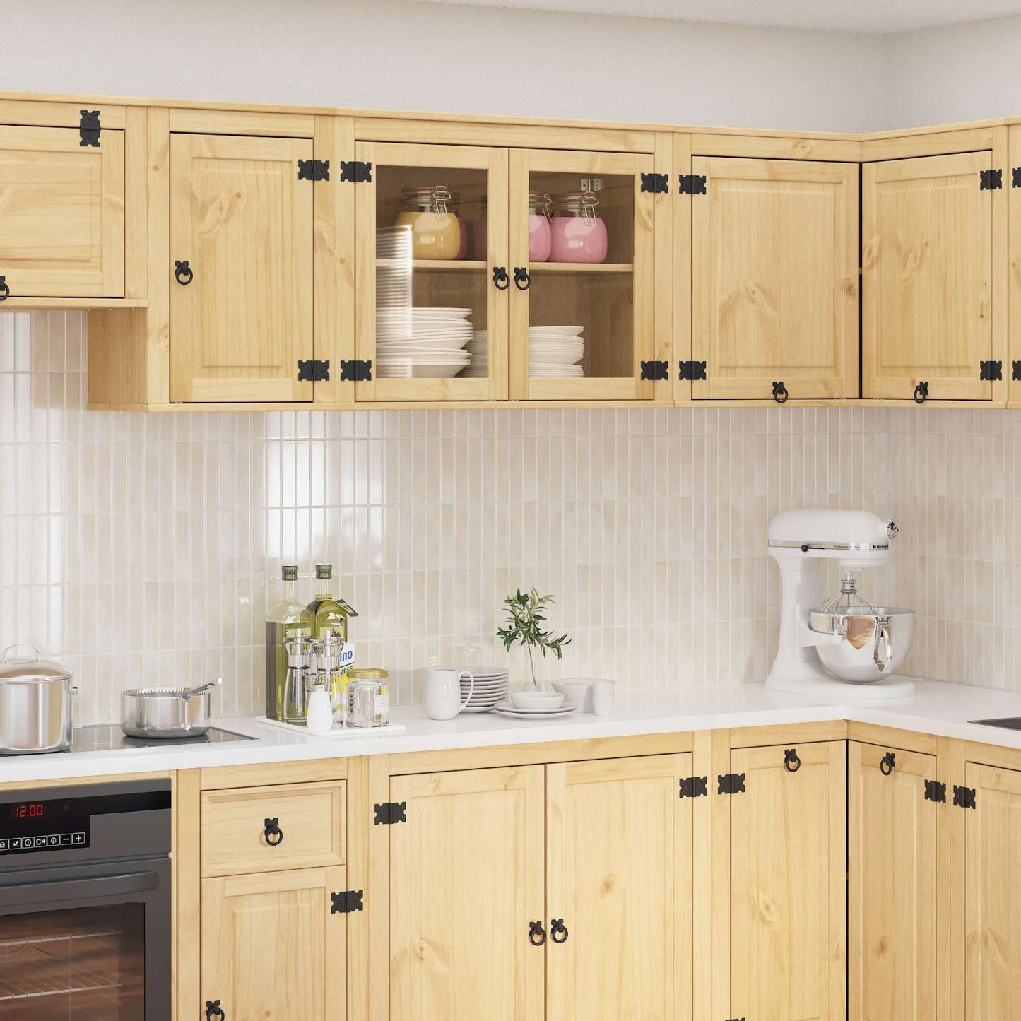 vidaXL Ντουλαπιού με ράφι Μέλι 60 x 32 x 40 εκ. Στερεά ξυλεία πεύκου