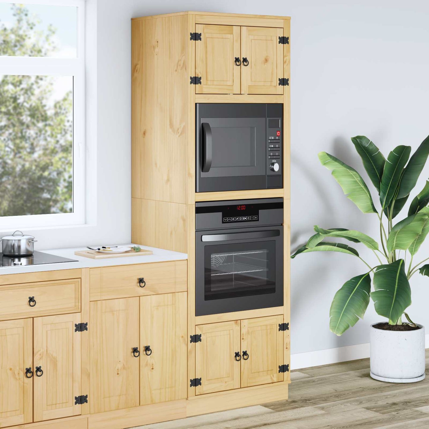 vidaXL Ντουλαπιού με ράφι Μέλι 60 x 32 x 40 εκ. Στερεά ξυλεία πεύκου