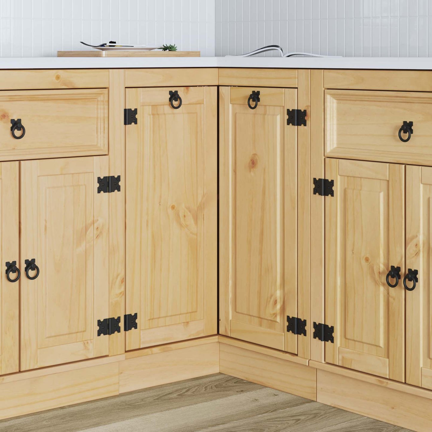 vidaXL Ντουλαπιού με ράφι Μέλι 60 x 32 x 40 εκ. Στερεά ξυλεία πεύκου