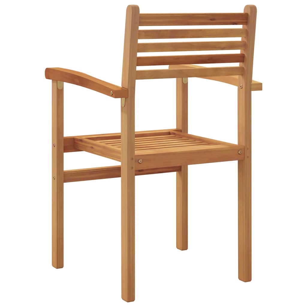 vidaXL Καρέκλα 4 pcs Καφέ 56 x 55 x 90.5 εκ Στερεό Ξύλο Τίκ