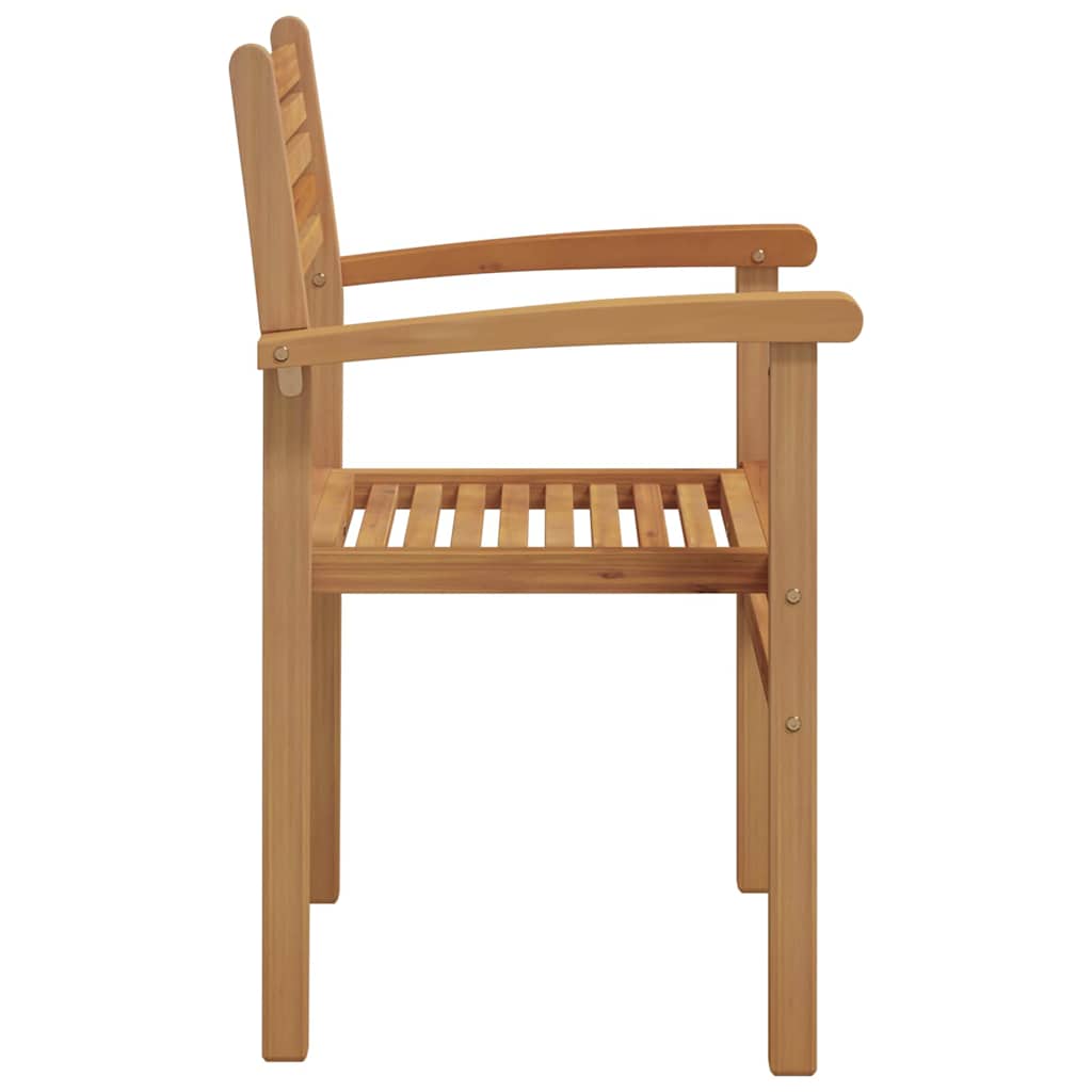 vidaXL Καρέκλα 4 pcs Καφέ 56 x 55 x 90.5 εκ Στερεό Ξύλο Τίκ