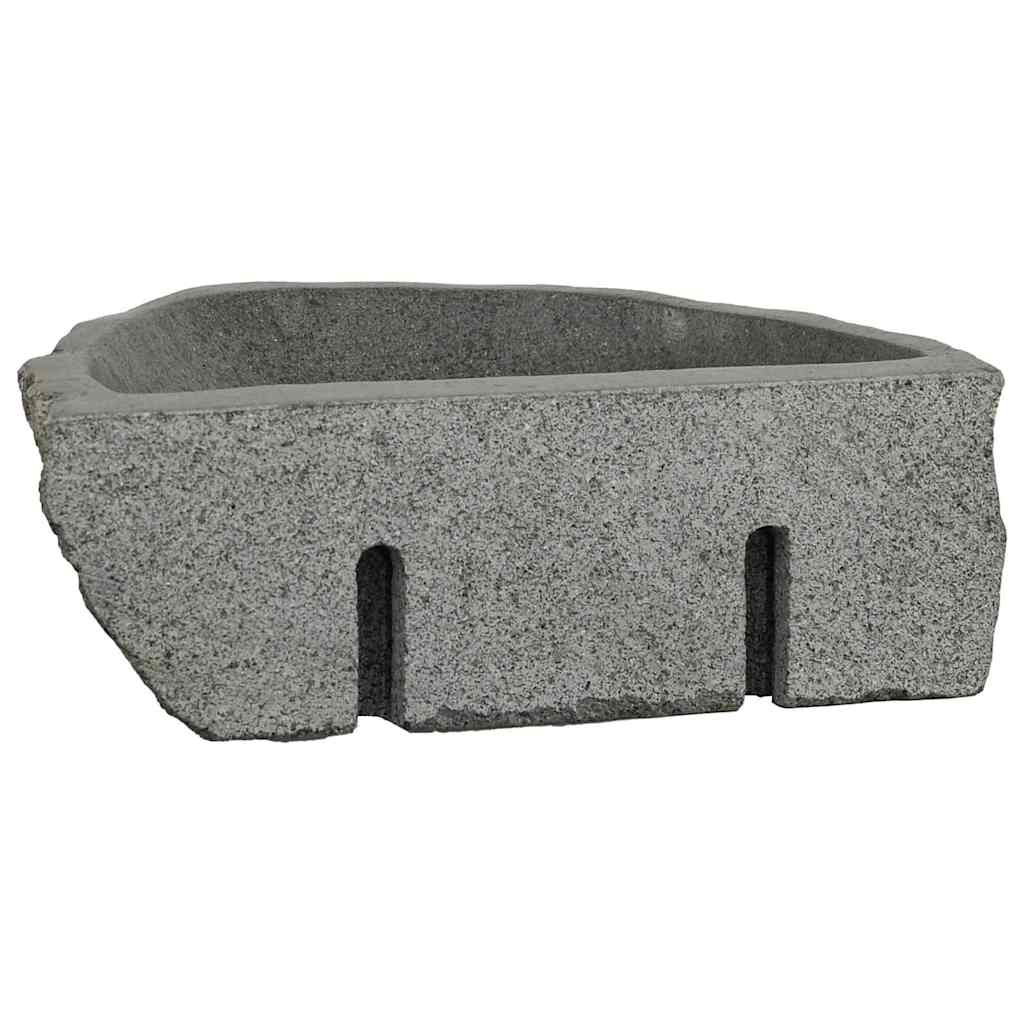 vidaXL Κρεμαστή Λεκάνη Γκρι (30-37) x (25-30) x 12 εκ. Πέτρα Ποταμού
