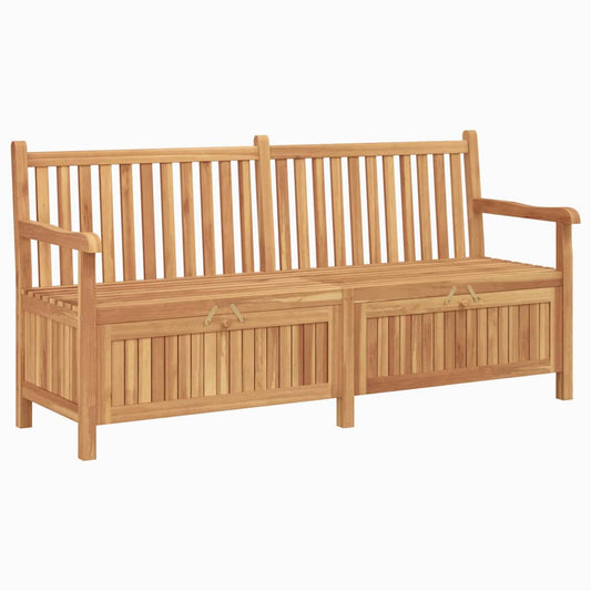 vidaXL Πάγκος Αποθήκευσης Κήπου Καφέ 180 x 60 x 90 εκ Μασίφ ξύλο teak