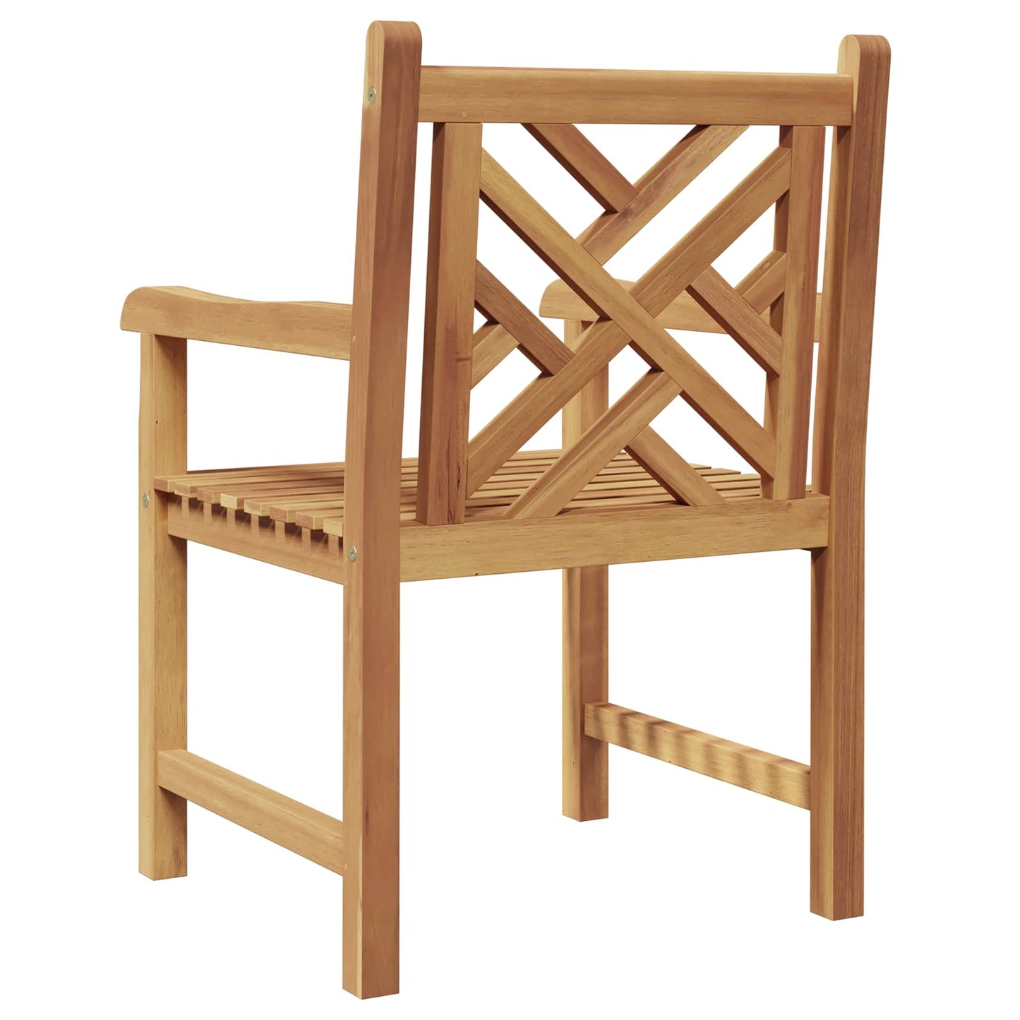 vidaXL Καρέκλα Κήπου 2 pcs 60 x 58 x 90 εκ Στερεό Ξύλο Τίκ