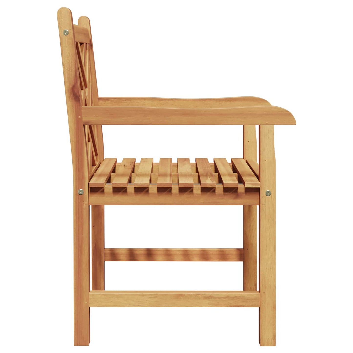 vidaXL Καρέκλα Κήπου 2 pcs 60 x 58 x 90 εκ Στερεό Ξύλο Τίκ