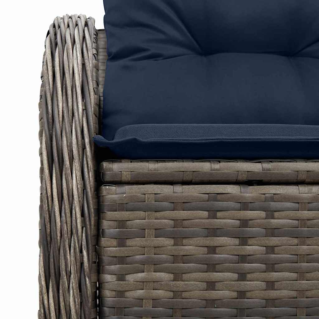 vidaXL Καναπές Κήπου με μαξιλάρι 121 x 62 x 69 εκ. συνθετικό ρατάν