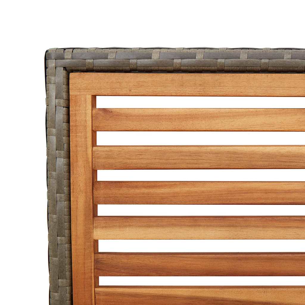 vidaXL Ανθεκτικές Καρέκλες Κήπου με Μαξιλάρια 2 τεμάχια Γκρι Πολυ Ράτταν