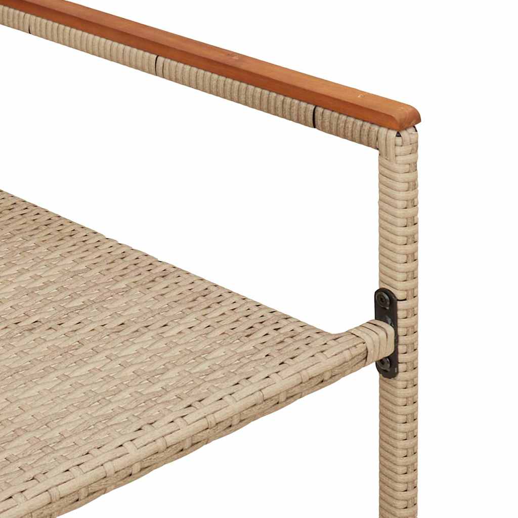 vidaXL Καρέκλες Κήπου Στοιβαζόμενες με Μαξιλάρια 2 τμχ Μπεζ από Πολυρατάν