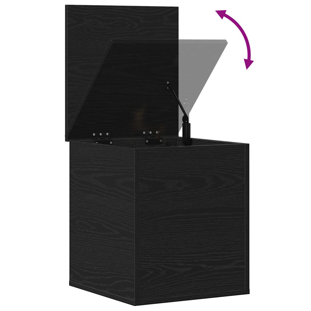 vidaXL Κουτί αποθήκευσης Μαύρη δρυς 40 x 42 x 46 cm Επεξεργασμένο ξύλο