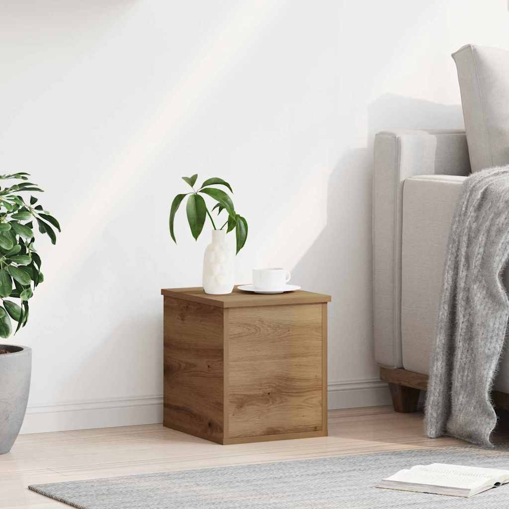 vidaXL Κουτί αποθήκευσης με αποθήκευση artisan δρυς 30 x 35 x 35 cm