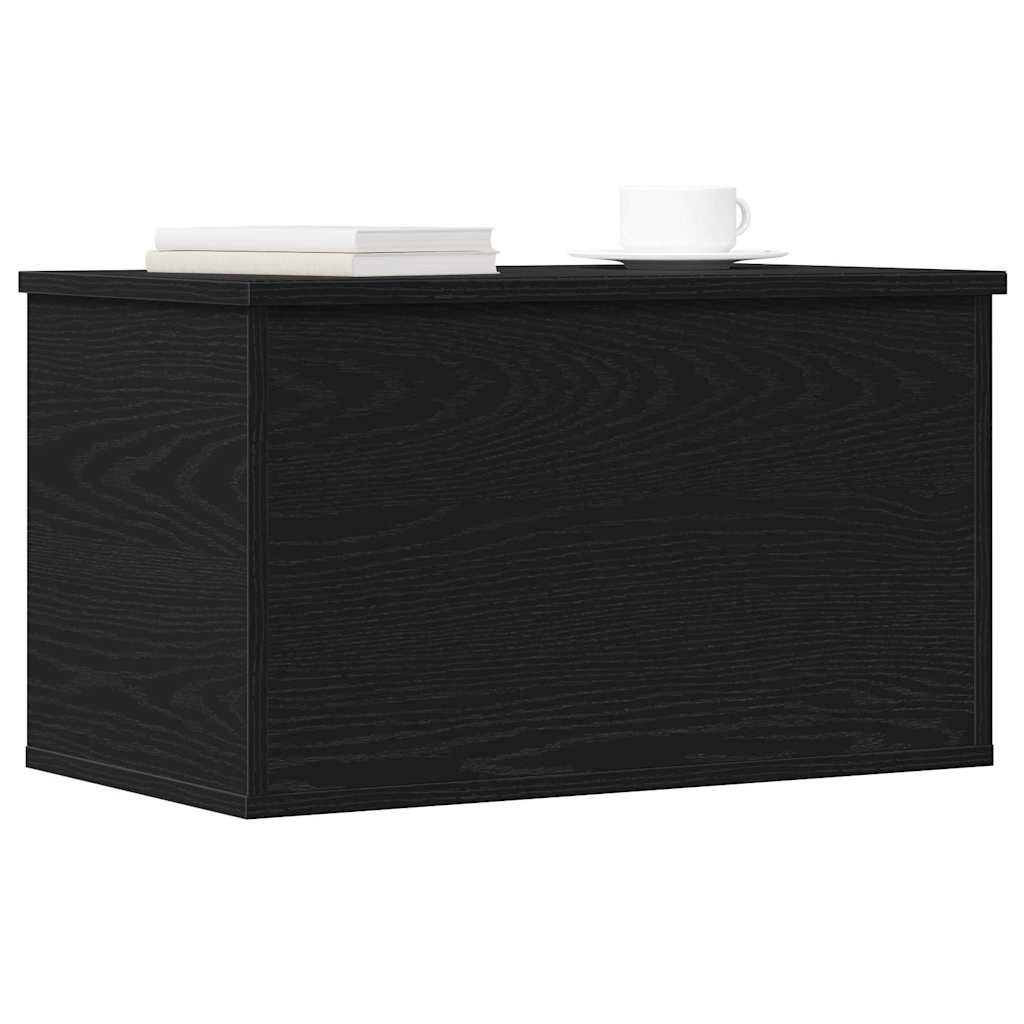 vidaXL Κουτί αποθήκευσης Μαύρη Οξυά 60 x 35 x 35 cm Επεξεργασμένο ξύλο