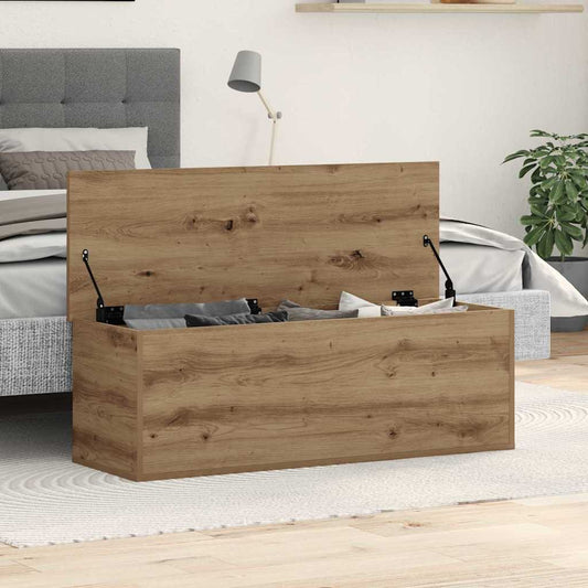 vidaXL Κουτί αποθήκευσης με αποθήκευση Artisan Oak 102 x 35 x 35 cm