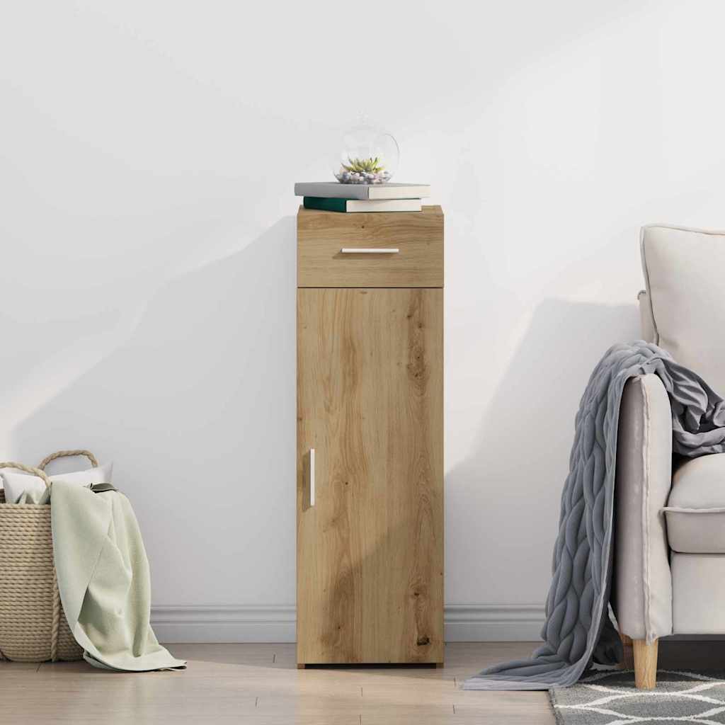 vidaXL Πλαϊνό γραφείο με συρτάρι Artisan Oak 30 x 42,5 x 93 εκ.