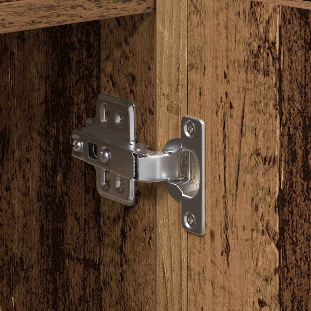 vidaXL Πλαϊνό γραφείο Παλαιό ξύλο 90 x 34 x 80 εκ. Επεξεργασμένο ξύλο