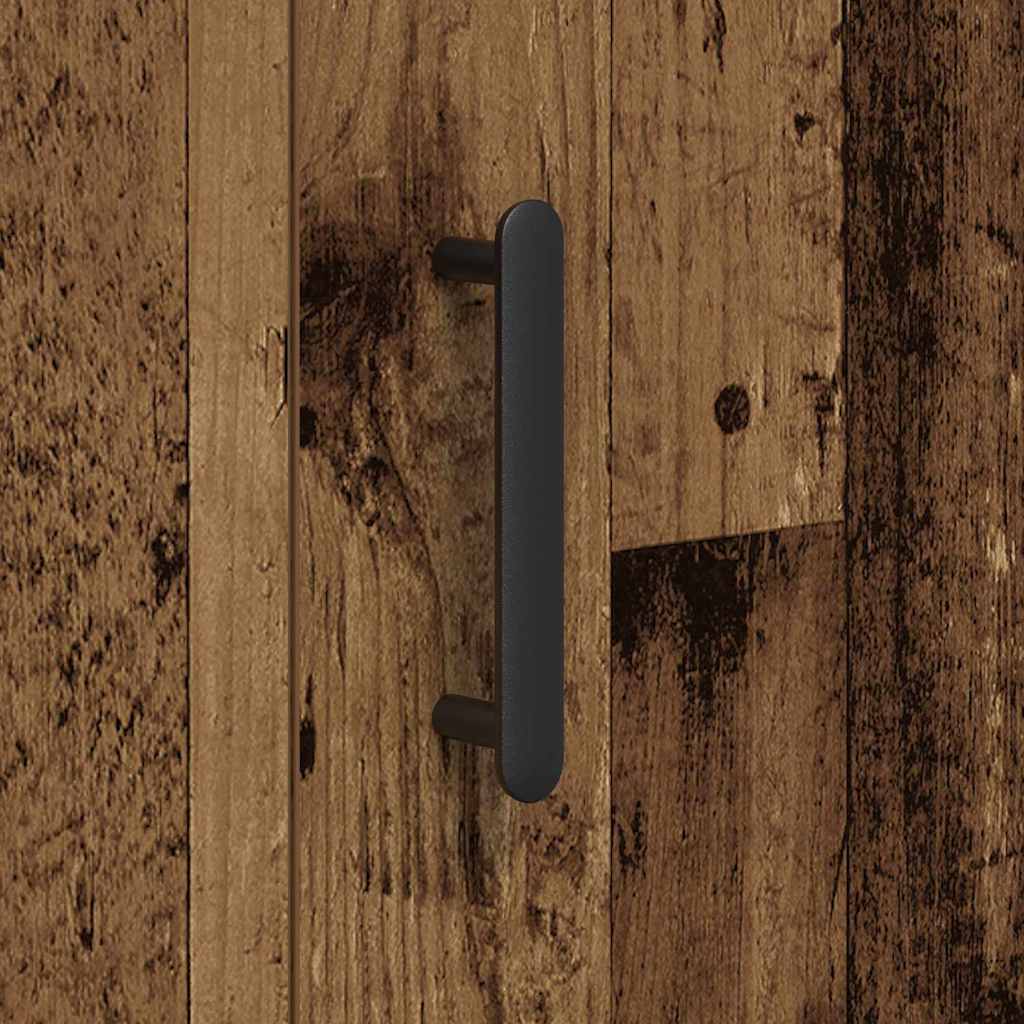 vidaXL Πλαϊνό γραφείο Παλαιό ξύλο 90 x 34 x 80 εκ. Επεξεργασμένο ξύλο