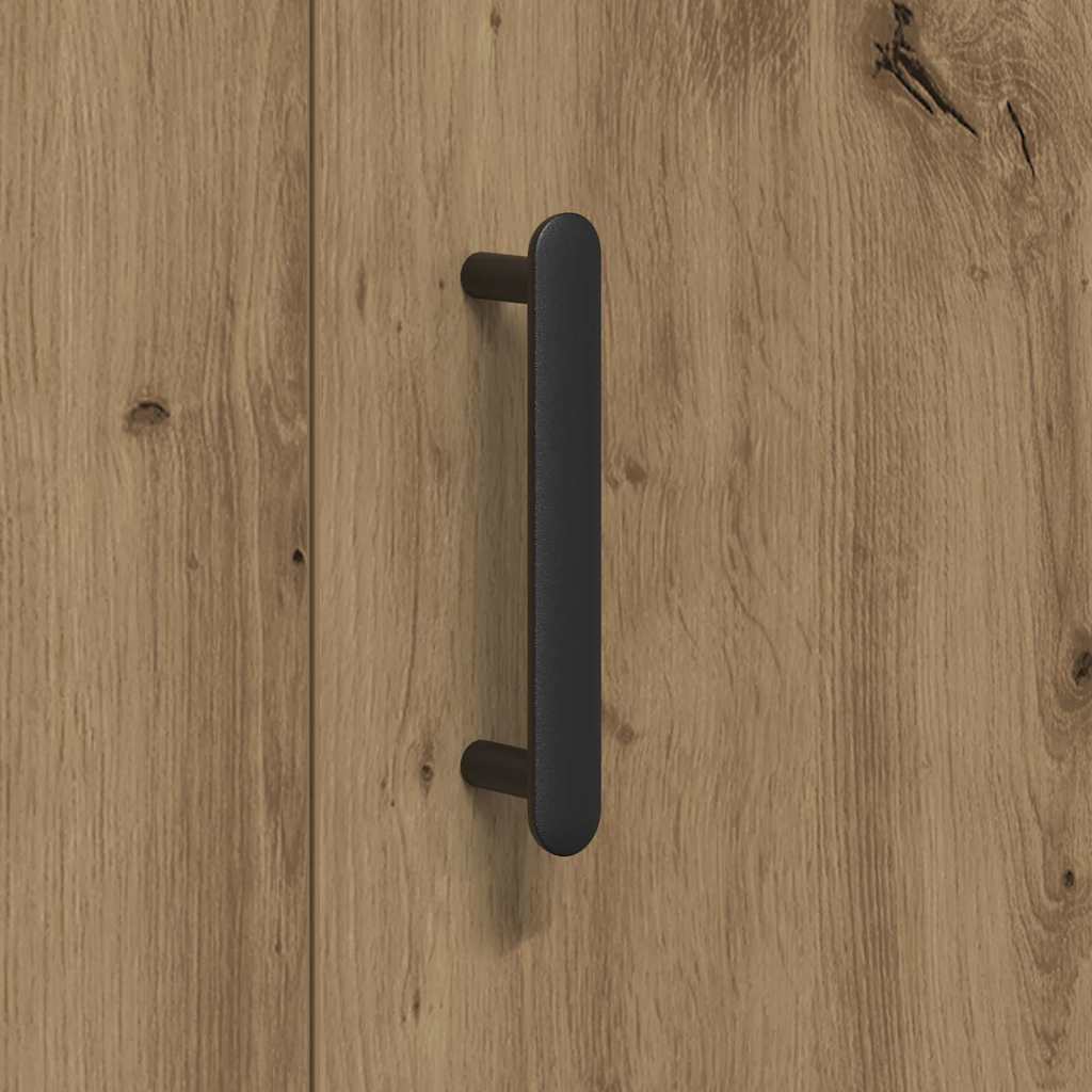 vidaXL Πλαϊνό γραφείο artisan δρυς 90 x 34 x 80 εκ. Επεξεργασμένο ξύλο