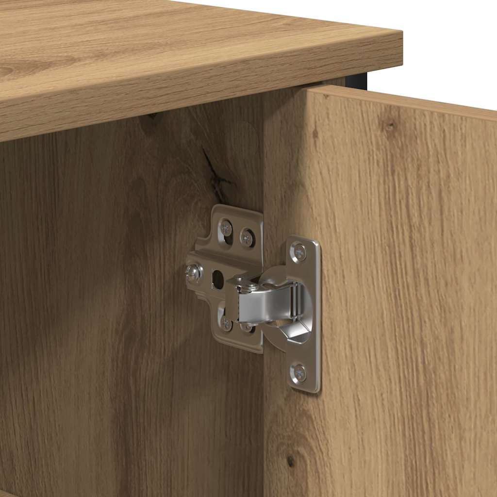 vidaXL Πλαϊνό γραφείο artisan δρυς 70 x 30 x 80 εκ. Επεξεργασμένο ξύλο