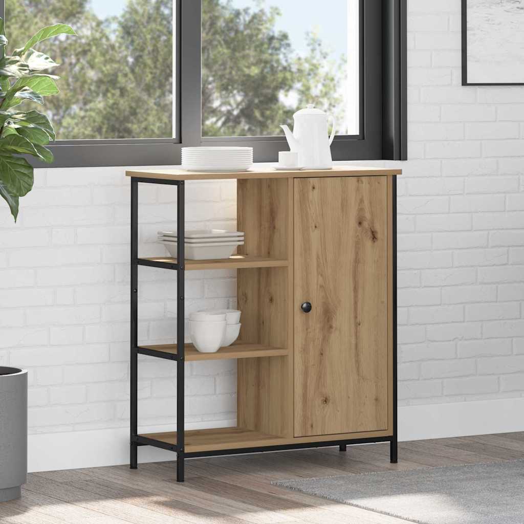 vidaXL Πλαϊνό γραφείο artisan δρυς 70 x 30 x 80 εκ. Επεξεργασμένο ξύλο